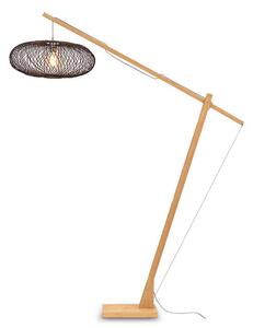 MUZZA STOJACIA LAMPA CANGO L PRÍRODNÁ, ČIERNA