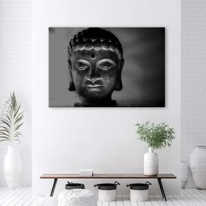 Obraz na plátne Osvetlená hlava Budhu Rozmery: 60 x 40 cm