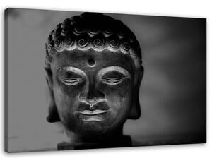Obraz na plátne Osvetlená hlava Budhu Rozmery: 60 x 40 cm