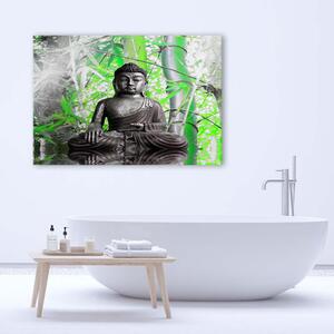 Obraz na plátne Budha a listy Rozmery: 60 x 40 cm