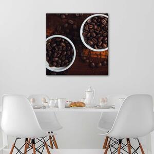 Obraz na plátne Šálky plné kávy Rozmery: 30 x 30 cm