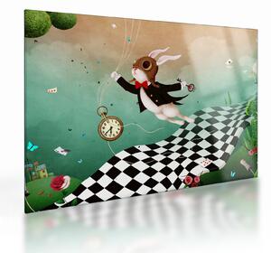 Sklenený obraz - Fantasy zajačik (70x50 cm)