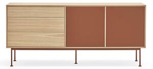 MUZZA Komoda okoy 180 x 81 cm oranžová
