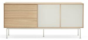 MUZZA Komoda okoy 180 x 81 cm krémová