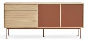 MUZZA Komoda okoy 180 x 81 cm oranžová