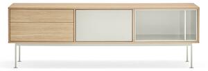 MUZZA TV stolík okoy 180 x 59 cm krémový