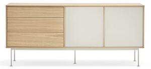 MUZZA Komoda okoy 180 x 81 cm krémová