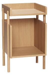 MUZZA Odkládací stolík console 38 x 35 cm prírodný