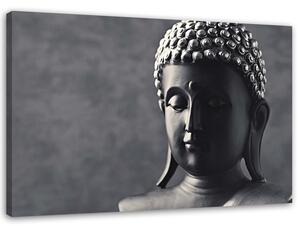 Obraz na plátne Budha na sivom pozadí Rozmery: 60 x 40 cm