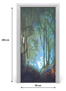 Samolepiace fototapety na dvere tajuplný les 95x205 cm