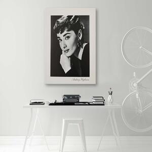 Obraz na plátne Audrey Hepburn - sépiový portrét Rozmery: 40 x 60 cm