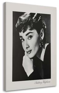 Obraz na plátne Audrey Hepburn - sépiový portrét Rozmery: 40 x 60 cm