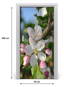Samolepiace fototapety na dvere kvety višne 95x205 cm