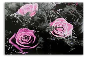 Obraz na plátne Ružové ruže v tajnej záhrade Rozmery: 60 x 40 cm