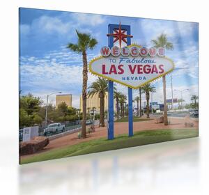 Sklenený obraz - Las Vegas (70x50 cm)