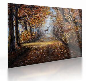 Sklenený obraz - Duch lesa (70x50 cm)