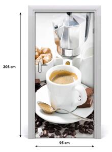Fototapeta na dvere samolepiace šálka kávy 95x205 cm