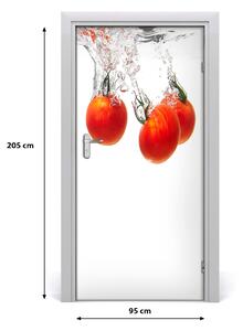 Fototapeta na dvere samolepiace paradajky pod vodou 95x205 cm
