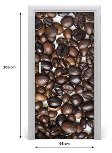 Fototapeta na dvere samolepiace zrnká kávy 95x205 cm
