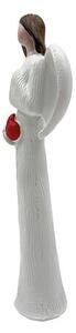 Anjel biely s červeným srdcom 21 cm Prodex JY21101112