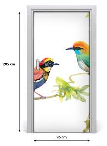 Samolepiace fototapety na dvere vtáky 95x205 cm