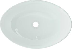 Mexen Sonia, sklenené umývadlo na dosku 54 x 37 x 17 cm, biela, 24145430