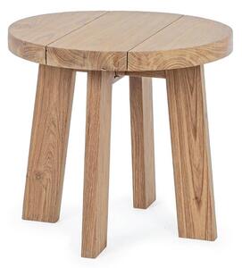 MUZZA Odkladací stolík livaro Ø 50 cm prírodný