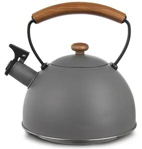 Wooden Konvica na čaj s píšťalkou, 2,9 l, sivá ORION 113517