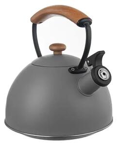 Wooden Konvica na čaj s píšťalkou, 2,9 l, sivá ORION 113517