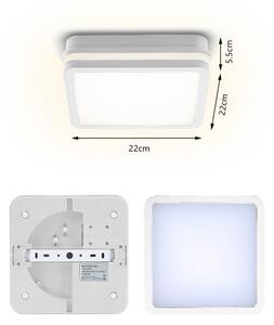 Brilagi - LED vonkajšie svietidlo BENE LED/18W/230V 22x22 cm biela IP54