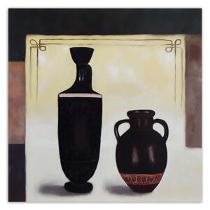 Obraz na plátne Dva čierne džbány Rozmery: 30 x 30 cm