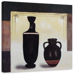 Obraz na plátne Dva čierne džbány Rozmery: 30 x 30 cm