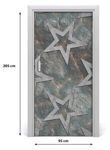 Samolepiace fototapety na dvere kamenné hviezdy 95x205 cm