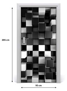 Samolepiace fototapety na dvere abstrakcie kocky 95x205 cm