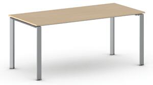Rokovací stôl PRIMO INFINITY so sivostriebornou podnožou 1800 x 900 x 750 mm, buk