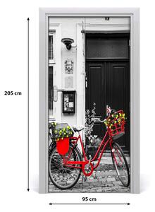 Fototapeta samolepiace na dvere mestské kolo 95x205 cm