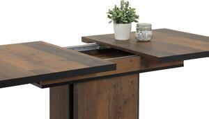 Jedálenský stôl FABIA I T staré drevo/čierna