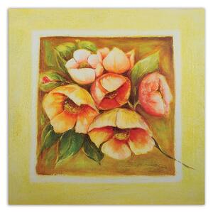 Obraz na plátne Šesť ružových kvetov Rozmery: 30 x 30 cm