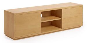 MUZZA TV stolík lenbia 150 x 43,6 cm prírodný