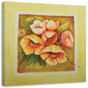 Obraz na plátne Šesť ružových kvetov Rozmery: 30 x 30 cm