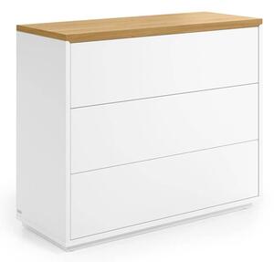 MUZZA Komoda lenbia 90 x 75 cm biela