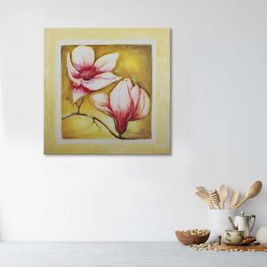 Obraz na plátne Dva čerešňové kvety Rozmery: 30 x 30 cm