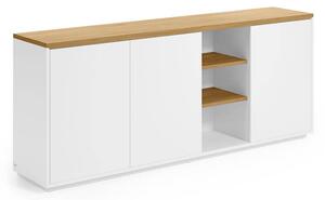 MUZZA Komoda lenbia 180 x 75 cm biela