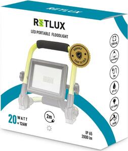 Retlux RPL 202 Pracovný LED reflektor, 20 W, 2000​ lm