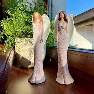 Anjel ružový sada 2 ks 26 cm Prodex 918325