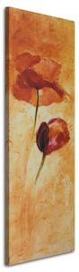 Obraz na plátne Dva kvety maku Rozmery: 30 x 90 cm