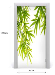Fototapeta samolepiace listy bambusu 95x205 cm