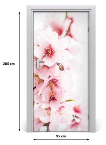 Fototapeta samolepiace kvety mandľovníky 95x205 cm