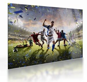 Sklenený obraz - Futbal (70x50 cm)