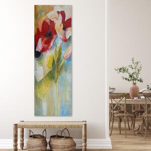 Obraz na plátne Maky a púčiky ruží Rozmery: 30 x 90 cm